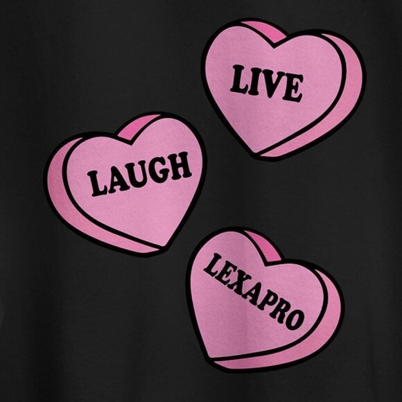 Y2K Sweatshirt Live Laugh Lexapro Sweater Mental Health Clothing 17 - Picture 2 of 5